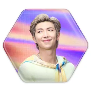 پیکسل شش ضلعی نامجون Namjoon گروه بی تی اس BTS