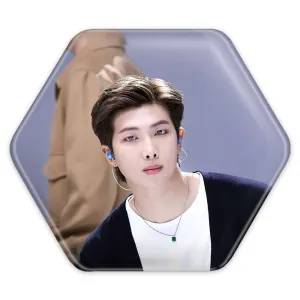 پیکسل شش ضلعی نامجون Namjoon گروه بی تی اس BTS