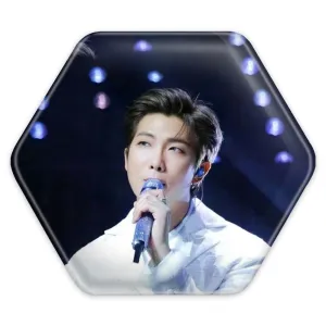 پیکسل شش ضلعی نامجون Namjoon گروه بی تی اس BTS