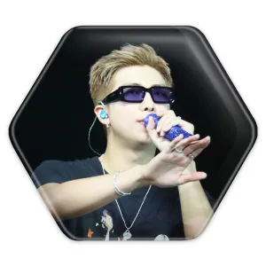 پیکسل شش ضلعی نامجون Namjoon گروه بی تی اس BTS