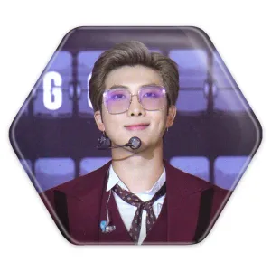 پیکسل شش ضلعی نامجون Namjoon گروه بی تی اس BTS