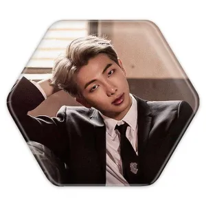 پیکسل شش ضلعی نامجون Namjoon گروه بی تی اس BTS