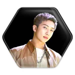 پیکسل شش ضلعی نامجون Namjoon گروه بی تی اس BTS