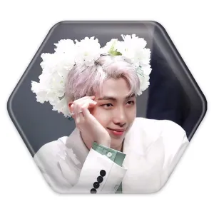 پیکسل شش ضلعی نامجون Namjoon گروه بی تی اس BTS
