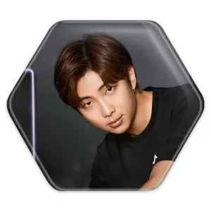 پیکسل شش ضلعی نامجون Namjoon گروه بی تی اس BTS