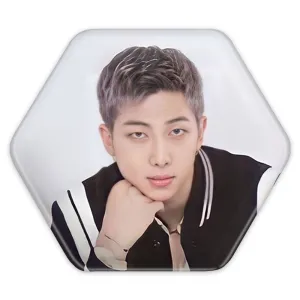 پیکسل شش ضلعی نامجون Namjoon گروه بی تی اس BTS
