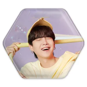 پیکسل شش ضلعی شوگا Suga گروه بی تی اس BTS