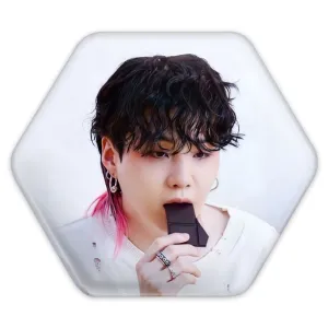پیکسل شش ضلعی شوگا Suga گروه بی تی اس BTS