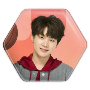 پیکسل شش ضلعی شوگا Suga گروه بی تی اس BTS