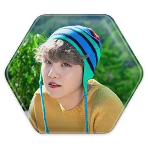 پیکسل شش ضلعی شوگا Suga گروه بی تی اس BTS