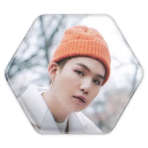 پیکسل شش ضلعی شوگا Suga گروه بی تی اس BTS