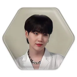 پیکسل شش ضلعی شوگا Suga گروه بی تی اس BTS