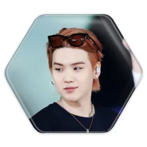 پیکسل شش ضلعی شوگا Suga گروه بی تی اس BTS