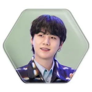 پیکسل شش ضلعی شوگا Suga گروه بی تی اس BTS