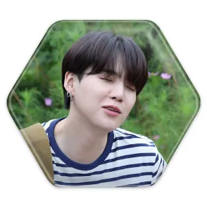 پیکسل شش ضلعی شوگا Suga گروه بی تی اس BTS
