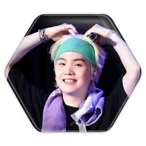 پیکسل شش ضلعی شوگا Suga گروه بی تی اس BTS