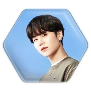 پیکسل شش ضلعی شوگا Suga گروه بی تی اس BTS