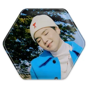 پیکسل شش ضلعی شوگا Suga گروه بی تی اس BTS