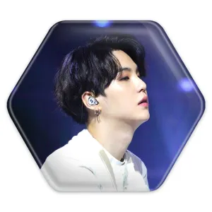 پیکسل شش ضلعی شوگا Suga گروه بی تی اس BTS