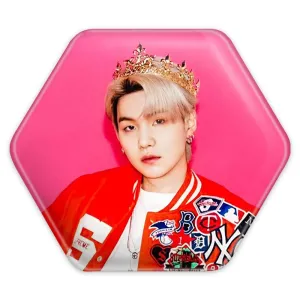 پیکسل شش ضلعی شوگا Suga گروه بی تی اس BTS