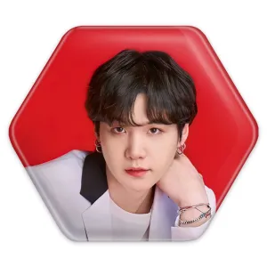 پیکسل شش ضلعی شوگا Suga گروه بی تی اس BTS