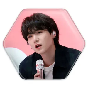 پیکسل شش ضلعی شوگا Suga گروه بی تی اس BTS