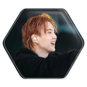پیکسل شش ضلعی شوگا Suga گروه بی تی اس BTS
