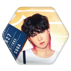 پیکسل شش ضلعی شوگا Suga گروه بی تی اس BTS
