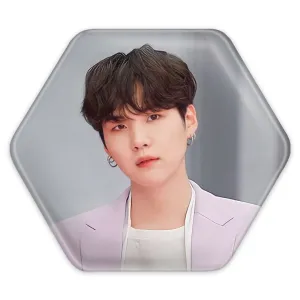 پیکسل شش ضلعی شوگا Suga گروه بی تی اس BTS