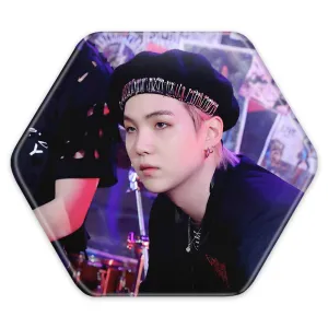 پیکسل شش ضلعی شوگا Suga گروه بی تی اس BTS