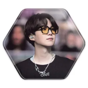 پیکسل شش ضلعی شوگا Suga گروه بی تی اس BTS