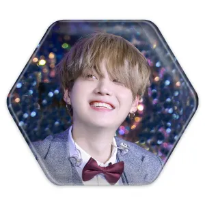 پیکسل شش ضلعی شوگا Suga گروه بی تی اس BTS