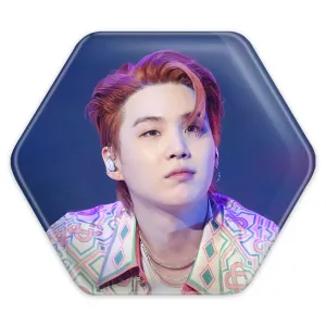 پیکسل شش ضلعی شوگا Suga گروه بی تی اس BTS
