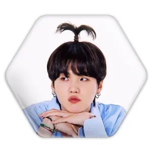 پیکسل شش ضلعی شوگا Suga گروه بی تی اس BTS