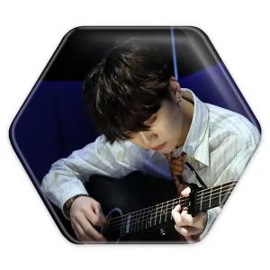 پیکسل شش ضلعی شوگا Suga گروه بی تی اس BTS
