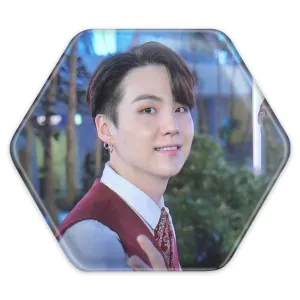 پیکسل شش ضلعی شوگا Suga گروه بی تی اس BTS