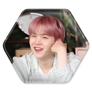 پیکسل شش ضلعی شوگا Suga گروه بی تی اس BTS