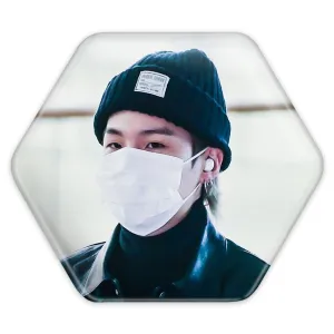 پیکسل شش ضلعی شوگا Suga گروه بی تی اس BTS