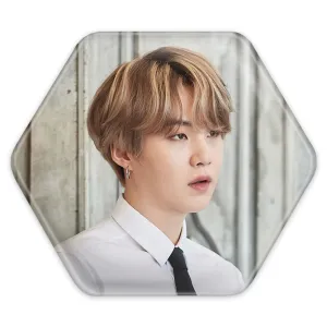 پیکسل شش ضلعی شوگا Suga گروه بی تی اس BTS