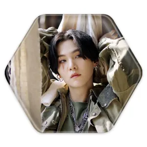 پیکسل شش ضلعی شوگا Suga گروه بی تی اس BTS