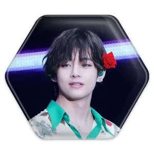 پیکسل شش ضلعی تهیونگ وی Taehyung گروه بی تی اس BTS