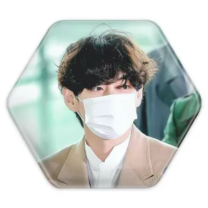 پیکسل شش ضلعی تهیونگ وی Taehyung گروه بی تی اس BTS