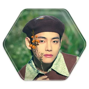 پیکسل شش ضلعی تهیونگ وی Taehyung گروه بی تی اس BTS
