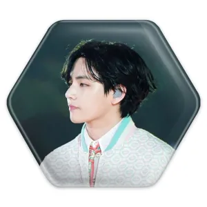 پیکسل شش ضلعی تهیونگ وی Taehyung گروه بی تی اس BTS