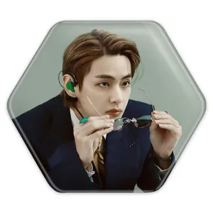 پیکسل شش ضلعی تهیونگ وی Taehyung گروه بی تی اس BTS