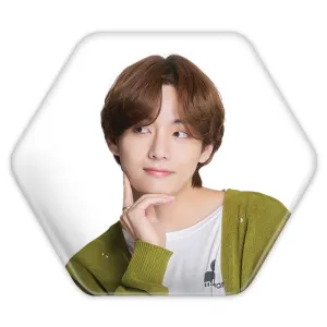 پیکسل شش ضلعی تهیونگ وی Taehyung گروه بی تی اس BTS