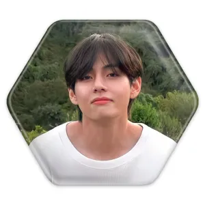پیکسل شش ضلعی تهیونگ وی Taehyung گروه بی تی اس BTS
