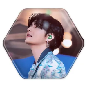 پیکسل شش ضلعی تهیونگ وی Taehyung گروه بی تی اس BTS