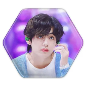 پیکسل شش ضلعی تهیونگ وی Taehyung گروه بی تی اس BTS