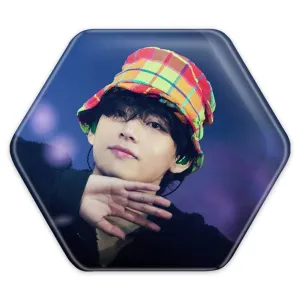 پیکسل شش ضلعی تهیونگ وی Taehyung گروه بی تی اس BTS